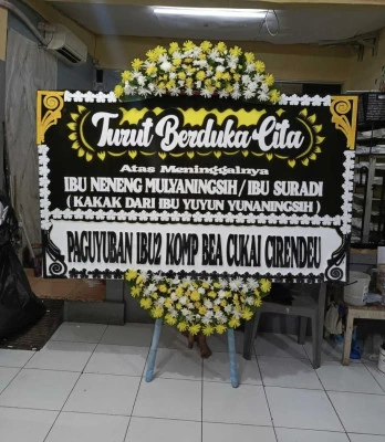 Papan Bunga di Pasir Gunung Selatan Cimanggis